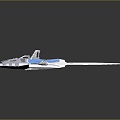 Modern Spaceship Space Plane Space Vehicle Science Fiction Plane 3d model