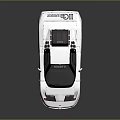 White Sports Car With Sleek Aerodynamic Design And Rear Spoiler