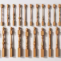 Decorative Wooden Balusters Showcasing Various Ornate Designs And Styles For Railings