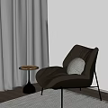 Modern Leisure Chair Lazy Sofa Side 3d model