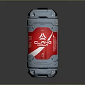 CLANE KOHL Metallic Can With Red And Silver Color Design And Secure Top Lid