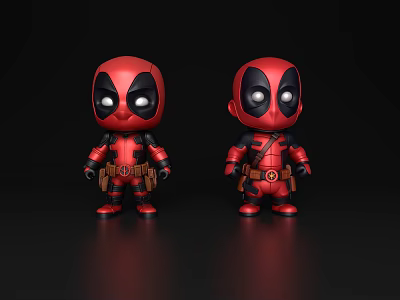 Deadpool Dark Knight Dark Guardian Batman Lich King Demacia Arthur Death Knight Warrior Saint Warrior Soldier Cartoon Characters 3d model