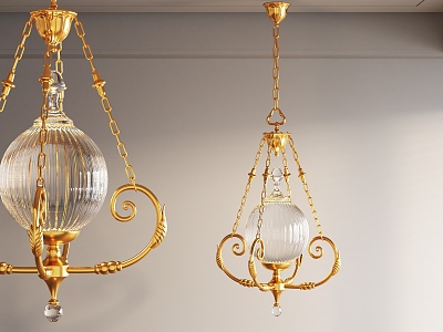 European-style metal chandelier crystal lamp model