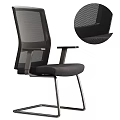 Modern Ergonomic Mesh Back Office Chair With Adjustable Arms And Comfortable Seat