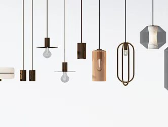 Modern chandelier 3d model