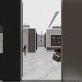 Modern Spacious Open Plan Living And Dining Room With Elegant Marble Decor And Cozy Design