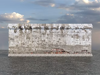 Wall cement wall dilapidated wall red wall stone wall gray brick wall ancient wall temple wall landscape wall 3d model