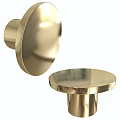 Polished Golden Metal Knobs For Furniture And Cabinet Decorative Hardware