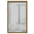 Elegant Wall Mounted Mirror With Wooden Frame For Modern Home Decor