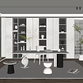 Modern study 3d model
