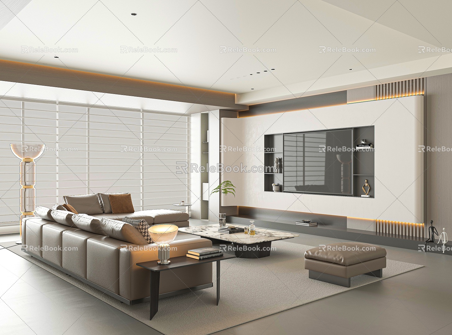 modern living room model