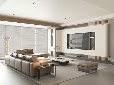 modern living room model