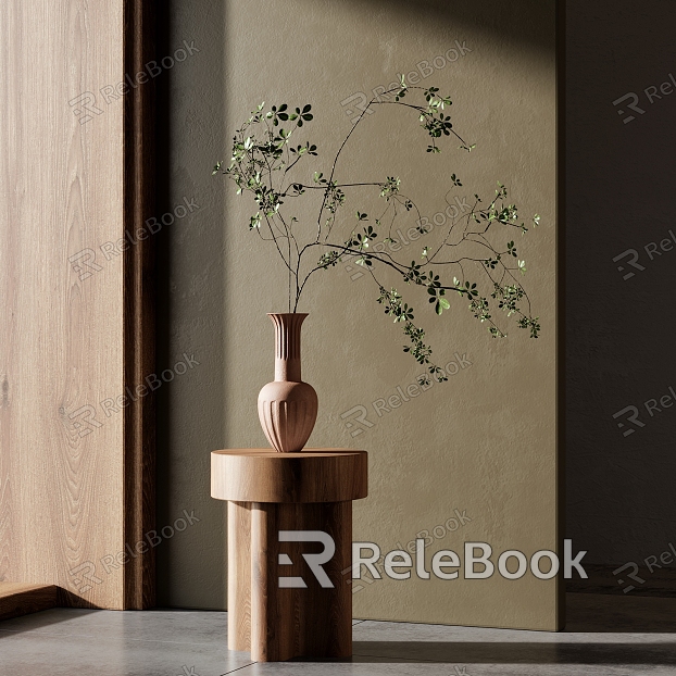 Quiet Vase Flower Art model