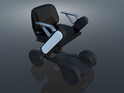 modern electric wheelchair 3d model