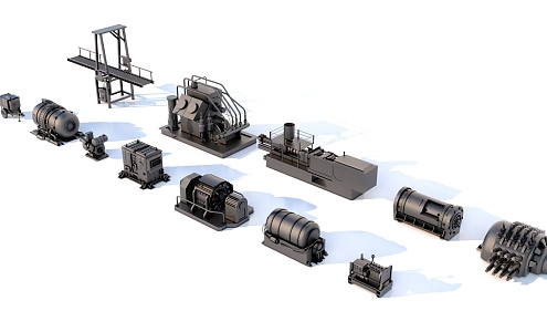 Plant Equipment Machine 3d model