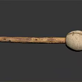 Elegant Decorative Ornament Set With Wooden Handle And Spherical Design For Home Decor