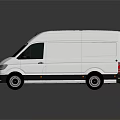 White Cargo Van With Modern Sleek Exterior Design For Commercial Transportation