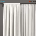 White Curtain With Lightweight Flowy Fabric And Simple Design For Elegant Home Window Decor