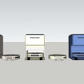 White Beige And Blue Sweeping Robot Design As Daily Electrical Appliance With Modern Look