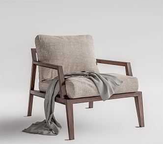 Quiet Sofa Chair Leisure Chair 3d model