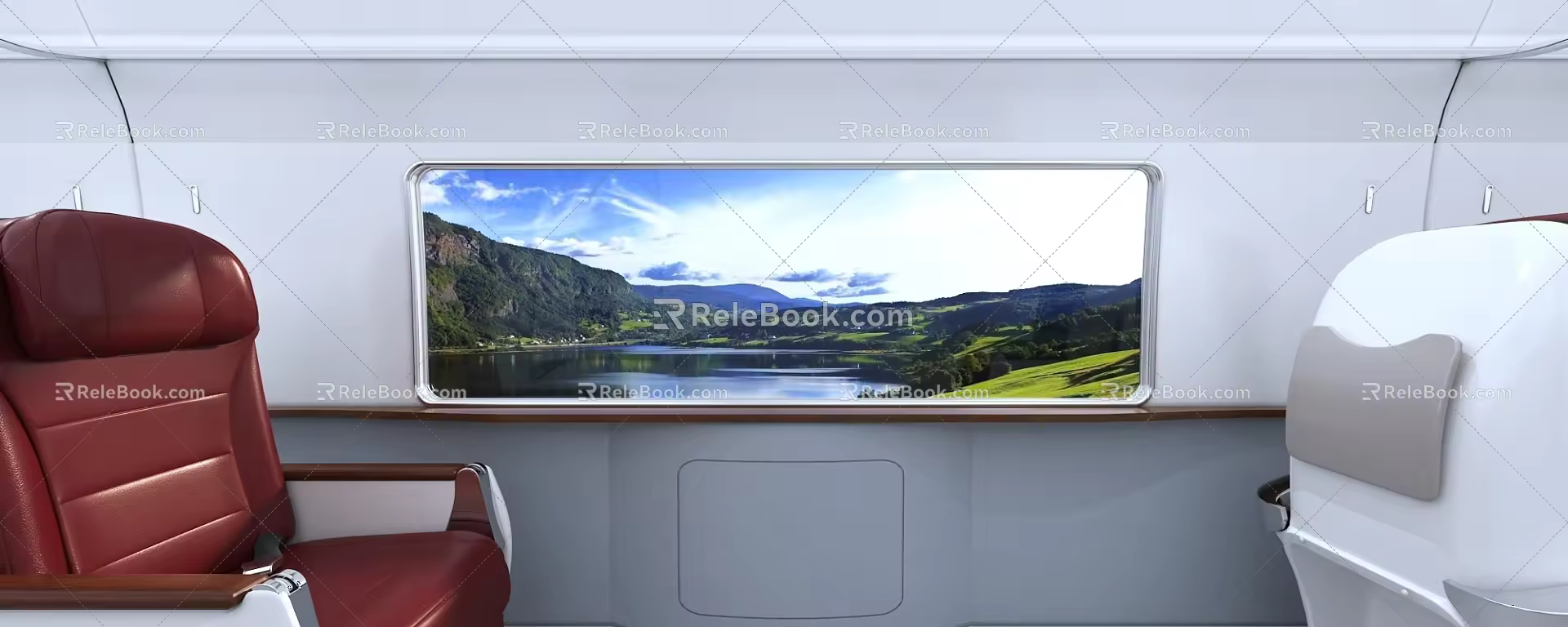 High-speed rail carriage high-speed rail high-speed rail business seat business seat first class seat 3d model
