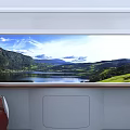 High-speed rail carriage high-speed rail high-speed rail business seat business seat first class seat 3d model