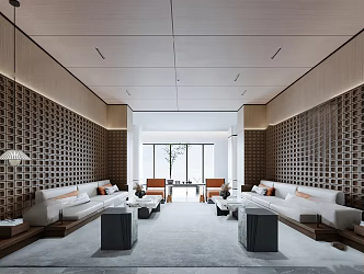 Style Sales Office reception area 3d model