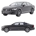Volvo Sedan Showcased From Front And Rear Views