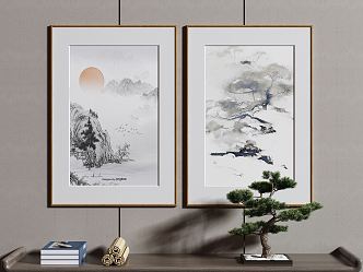 New Chinese Decorative Painting 3d model