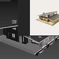 Modern Detached House Exterior Design With Large Windows Sloped Roof And Wooden Accents