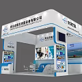 NORITEX Exhibition Booth With Modern Design Display Screens And Equipment Showcases