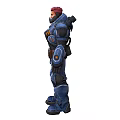 Sci-Fi Characters Cyberpunk Future Warrior Robot Game Characters Anime Characters Mecha Man Armed Machine 3d model