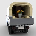 LEGO toy blocks vintage truck convertible truck van 3d model