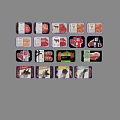 Assorted Packaged Meat Cuts with Various Labels Including Beef Chicken and Pork Products
