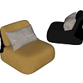 Single sofa 3d model