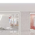 Modern Curved Reception Front Desk With Soft Ambient Lighting And Elegant Contemporary Commercial Interior Design