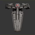 Sleek Futuristic Spacecraft With Silver Exterior And Wing Structure For Aerospace Missions