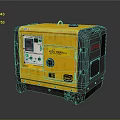 KIPOR Yellow And Gray Generator With Control Panel And Wheels