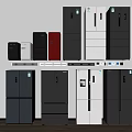 Diverse Collection Of Refrigerators With Various Colors And Styles On