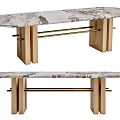 Modern dining table 3d model