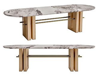 Modern dining table 3d model