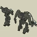 Modern Robot Game Avatar 3d model
