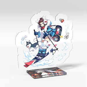 Acrylic card game peripheral ornaments millet secondary collapse 3 3d model