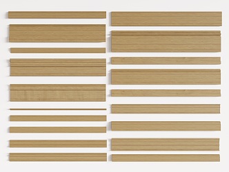 Skirting Board Wood Mold Decorative Components 3d model