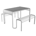 Modern Leisure Chair With Metal Frame And Wire Mesh Seat Design