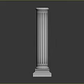 Elegant Classical Fluted Column Design With Ornate Capital And Decorative Base