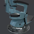 Medical Examination Chair With Turquoise And Black Headrest Adjustable Backrest Armrests Footrest And Ergonomic Design