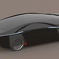 Two Futuristic Silver Concept Cars With Sleek Design On Orange Background