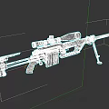 Military Tactical Sniper Rifle Featuring Scope Magazine Bipod And Precision Design