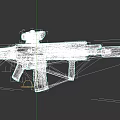 Tan Modern Tactical Rifle With Scope Magazine And Rail System Design